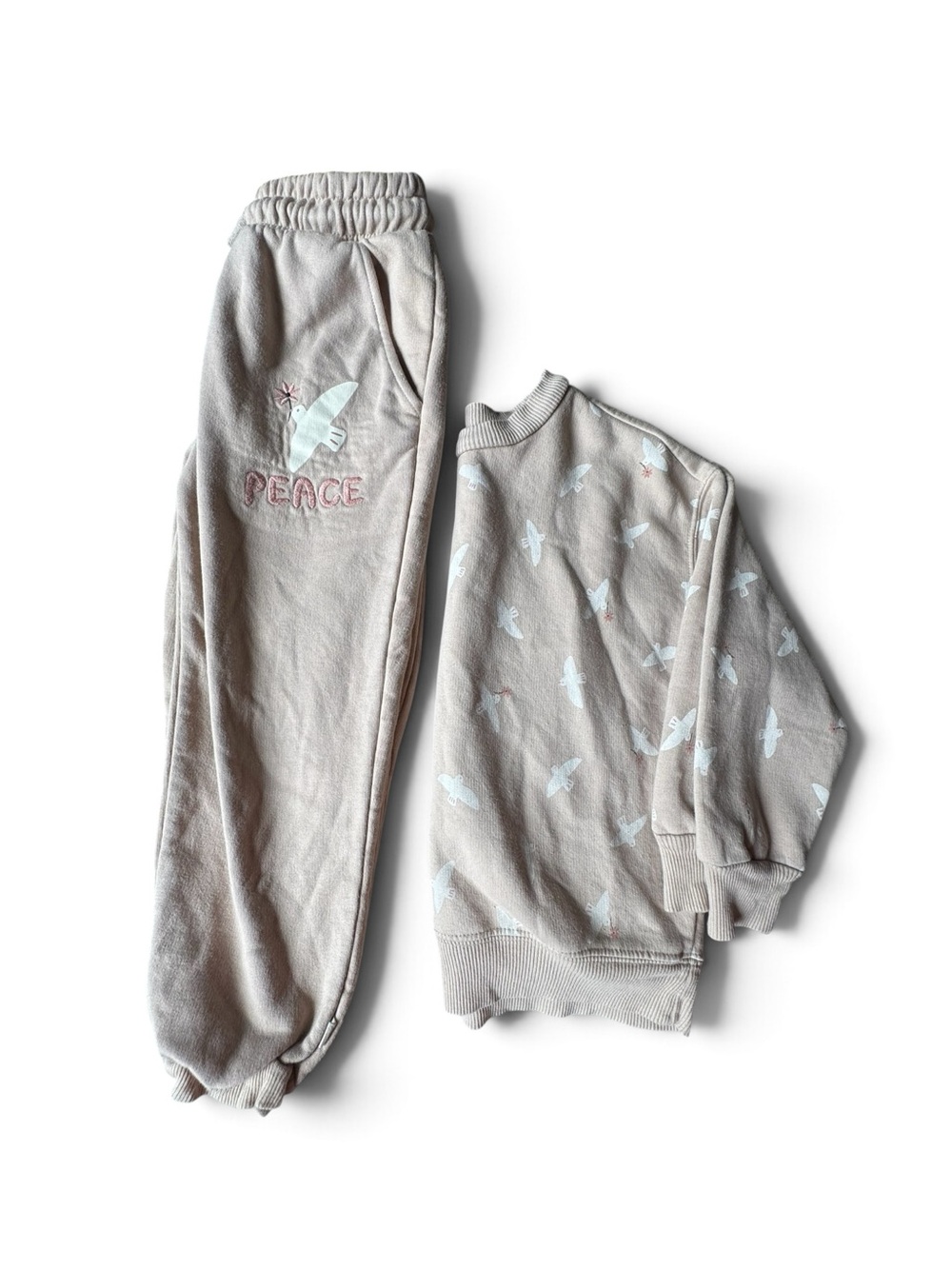 Easy peasy girls sweat suit set